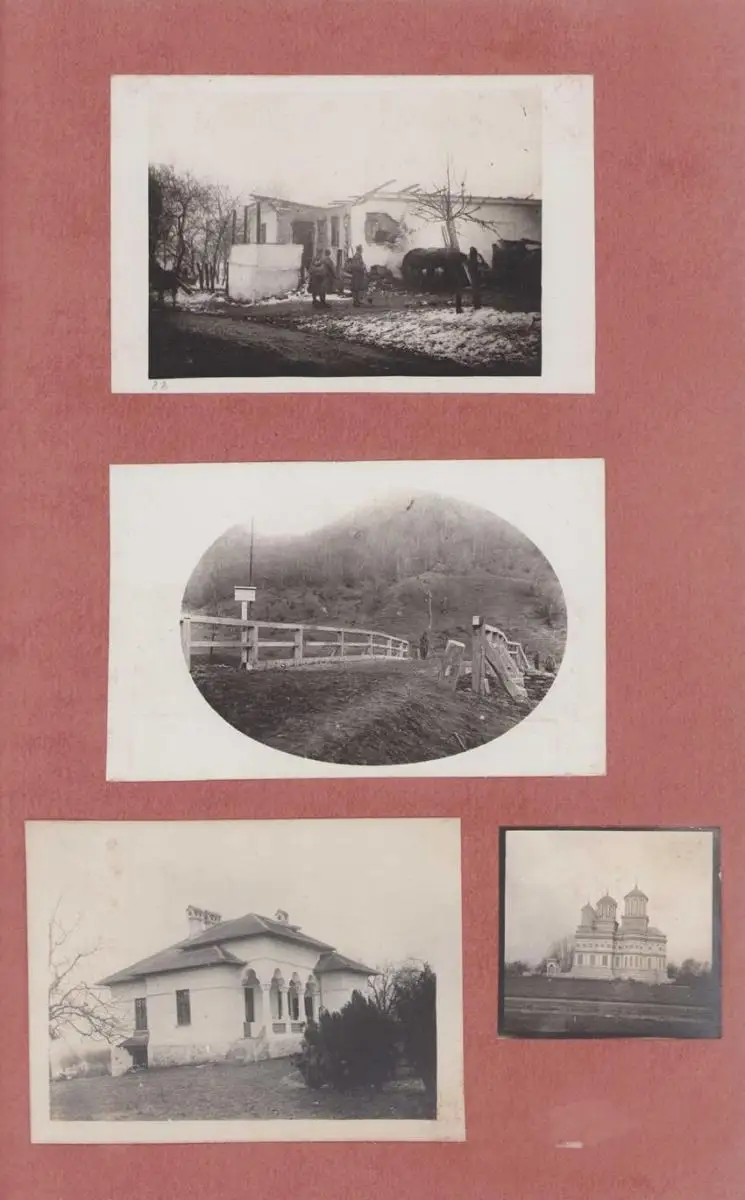 Fotoalbum 1.WK, Ansicht Rumänien, Suraia, Curtea de Arges, 286 Fotografien Deutsche Soldaten im Kriegseinsatz, 34 x 22cm 9