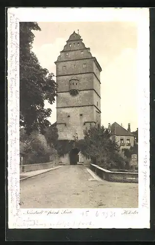 AK Neustadt /Saale, Strasse am Hohntor