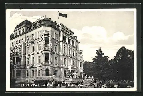 AK Franzensbad, Wolfs Hotel Imperial