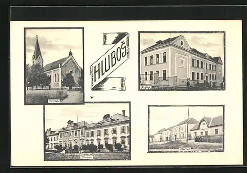 AK Hlubos, Skola, Kostel, Zamek