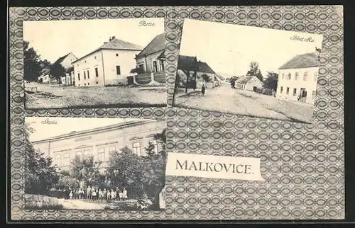 AK Malkovice, Partie, Stred obce, Skola