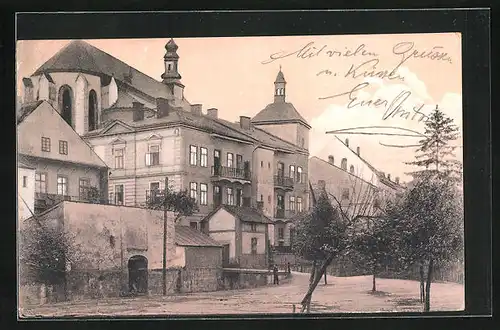AK Josefstadt / Josefov / Jaromer, Häuser der Stadt