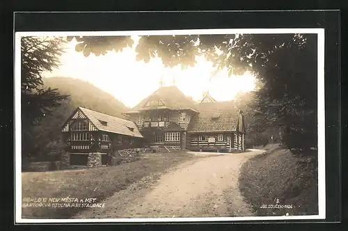 AK Nové Mesto nad Metuji, Bartonova Útulna a Restaurace /Restaurant Peklo