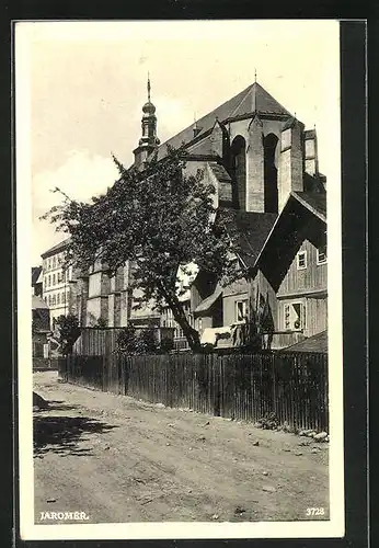 AK Josefstadt / Josefov / Jaromer, Kirche im Sonnenschein