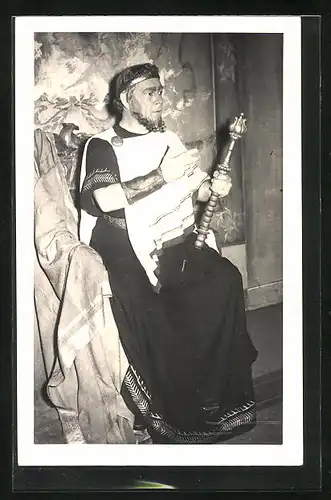 Foto-AK Opernsänger Laszlo Szemere im Bühnenkostüm
