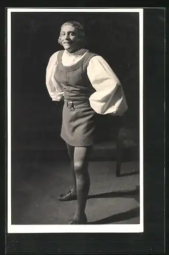 AK Opernsänger Richard Sallaba im Bühnenkostüm