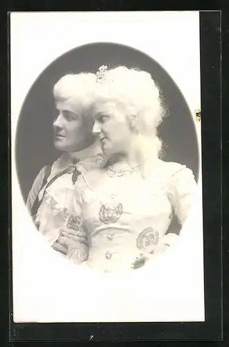 AK Opernsänger Aida Montes und Karl Schröder