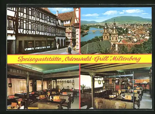 AK Miltenberg, Gasthaus Odenwald-Grill, Totalansicht