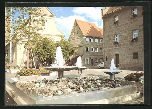 AK Heideck /Mfr., Brunnen am Marktplatz