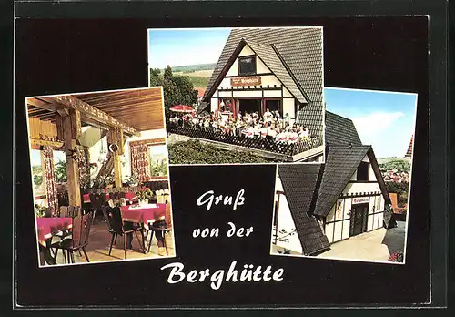 AK Frammersbach, Gasthaus u. Cafe Berghütte