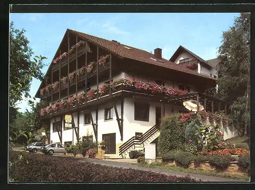 AK Frammersbach-Habichtsthal, Cafe u. Pension Waldblick