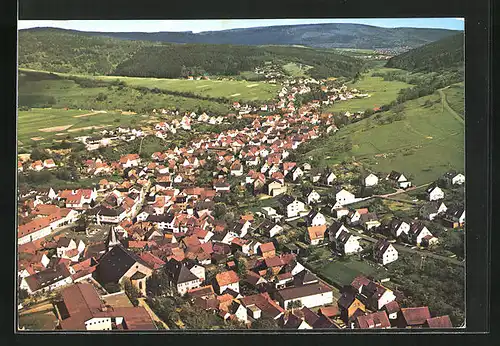 AK Frammersbach, Totalansicht aus der Vogelschau