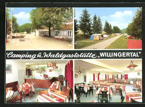 AK Bad Mergentheim, Camping u. Waldgasthaus Willingertal