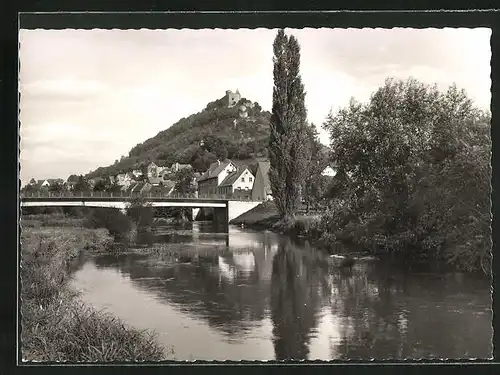 AK Elfershausen /Bad Kissingen, Gasthaus Burgschänke Ruine Trimburg
