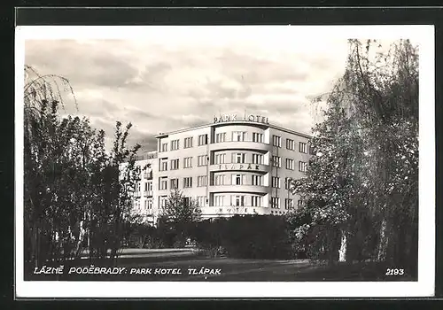 AK Bad Podiebrad / Podebrady, Park Hotel Tlápak