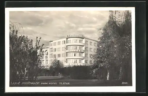 AK Bad Podiebrad / Podebrady, Park Hotel Tlápak