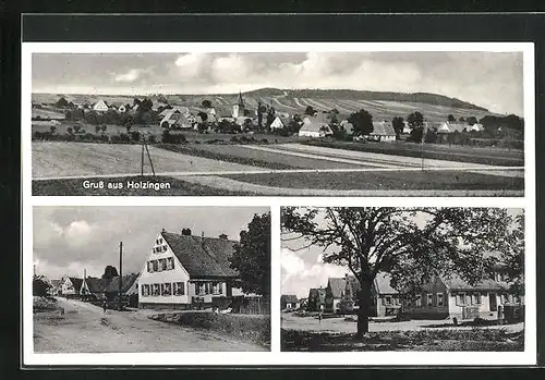 AK Holzingen, Gasthaus, Wohnviertel, Gesamtansicht