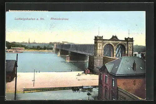 AK Ludwigshafen a. Rh., Rheinbrücke