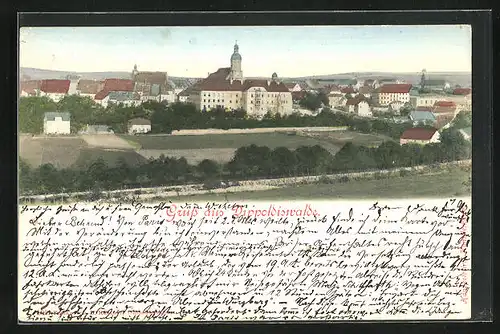 AK Dippoldiswalde, Gesamtansicht der Stadt