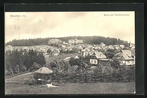 AK Oberhof i. Th., Blick vom Tambacherweg