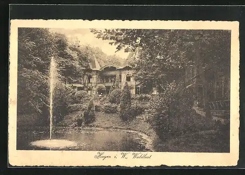 AK Hagen i. W., Gasthaus Waldlust
