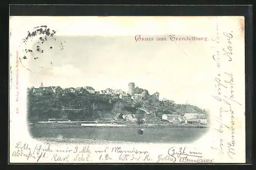 AK Trendelburg, Totalansicht der Stadt