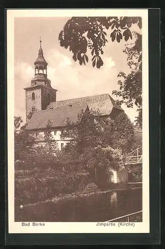 AK Bad Berka, Ilmpartie mit Kirche