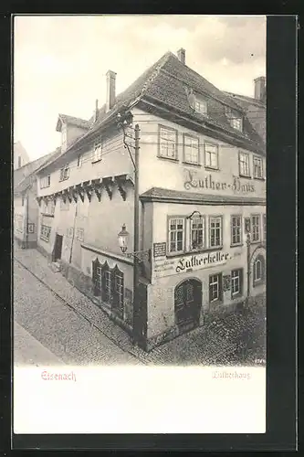 AK Eisenach, Lutherhaus mit Gasthaus Lutherkeller