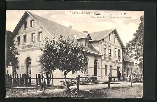 AK Bad Kunnersdorf, Gasthaus Lindenhof