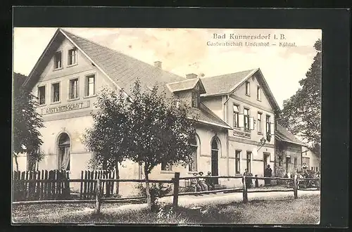 AK Bad Kunnersdorf, Gasthaus Lindenhof