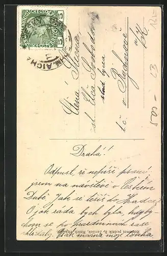 AK Cesky Dub, Továrna firmy F. Schmitt, Zámek Schmittuv, Partie ze sadu