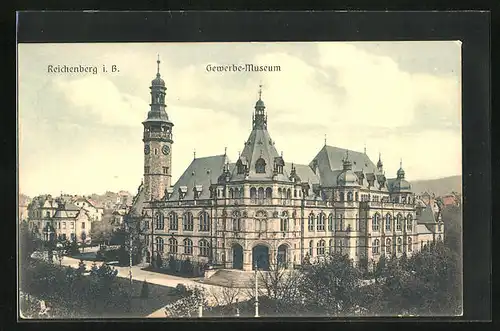 AK Reichenberg / Liberec, Gewerbe-Museum