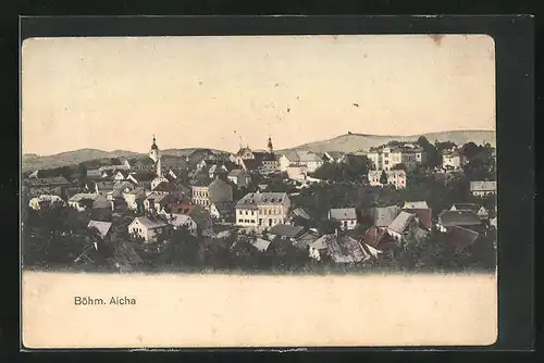 AK Böhm. Aicha, Blick über die Stadt