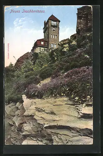 AK Jeschken bei Reichenberg, Neues Hotel Jeschkenhaus