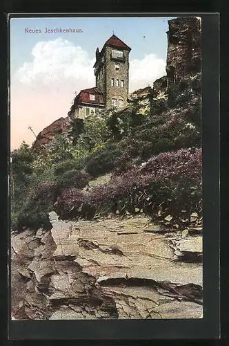 AK Jeschken bei Reichenberg, Neues Hotel Jeschkenhaus