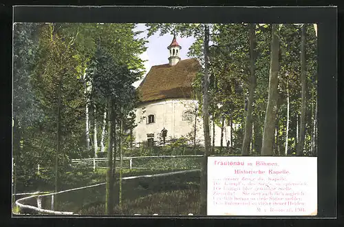 AK Trautenau / Trutnov, an der Historischen Kapelle