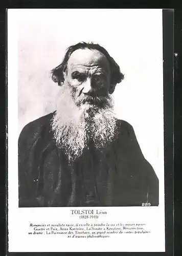 AK Leon Tolstoi im Portrait