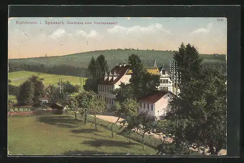 AK Rohrbrunn / Spessart, Gasthaus zum Hochspessart