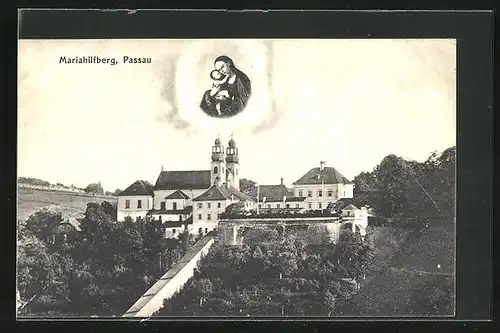 AK Passau, Kirche auf dem Mariahilfberg, Gnadenbild