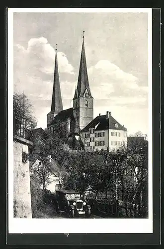 AK Nemmersdorf / Fichtelgebirge, Blick auf die Kirche
