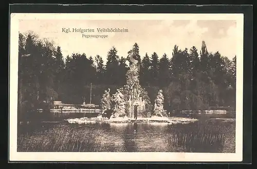 AK Veitshöchheim, Kgl. Hofgarten, Pegasusgruppe