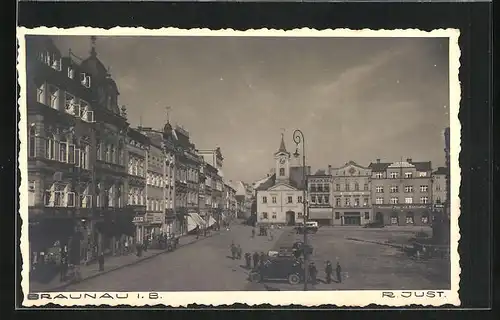 AK Braunau i. B., Namesti, Radnice