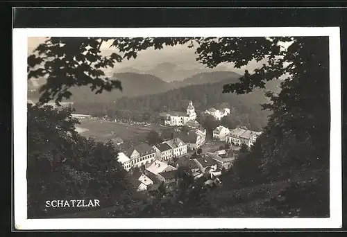 AK Schatzlar, Teilansicht vom Berge aus