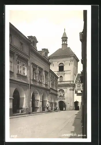 AK Josefstadt / Josefov / Jaromer, Partie am Stadttor, Brána