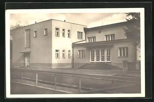 AK Milowitz / Milovice, Gebäude auf dem Truppenübungsplatz