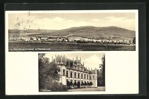 AK Reichenschwand b. Hersbruck, Teilansicht, Schloss