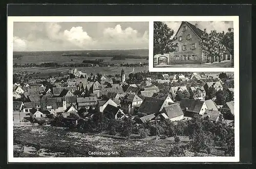 AK Cadolzburg /Mfr., Gasthaus zum Goldenen Löwen, Teilansicht