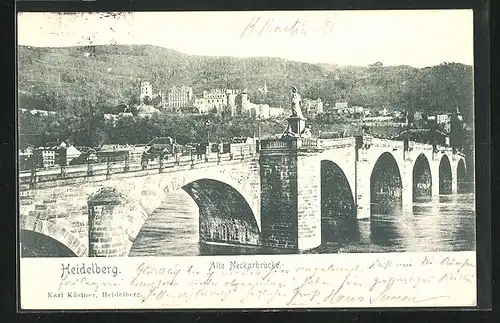 AK Heidelberg, Alte Neckarbrücke