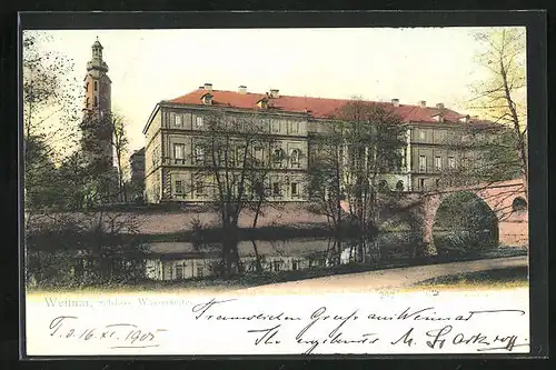 AK Weimar, Schloss, Wasserseite