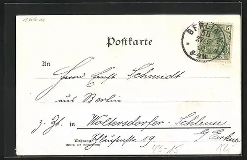 Lithographie Mainz, Teilansicht mit Kirche, Johann Gutenberg, Erfinder der Buchdruckerkunst, 1400-1900
